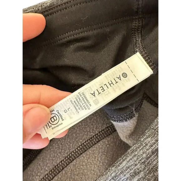 ATHLETA ALTITUDE PANT IN POLARTEC POWER STRETCH PANTALON ALTITUDE SZ L charcoal - Picture 6 of 14